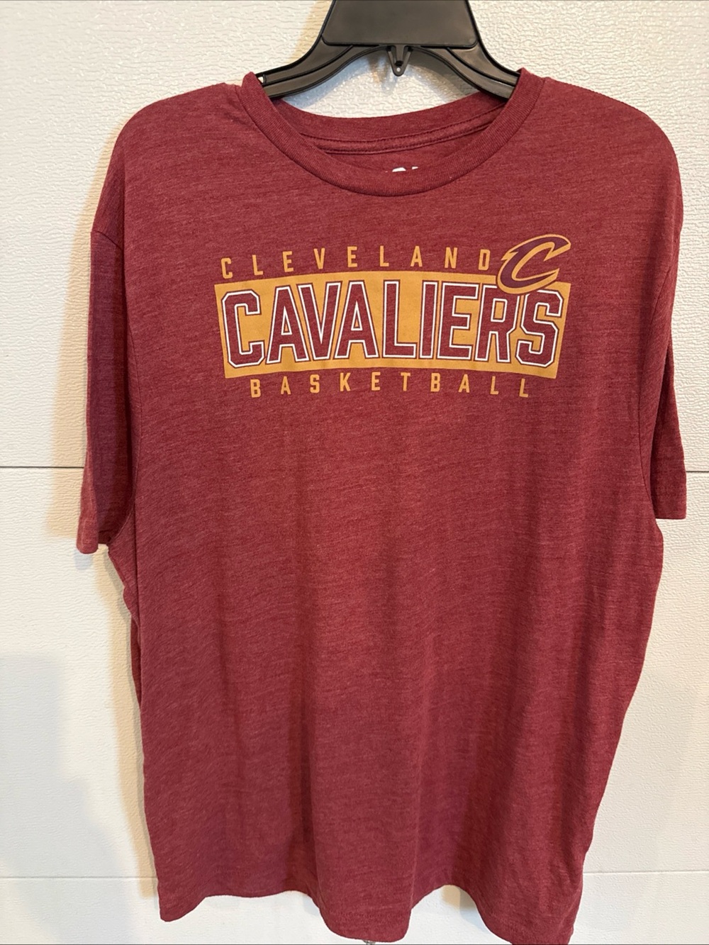 Cleveland Cavaliers T Shirt Mens XL Burgundy Heather NBA Basketball Cavs CSA